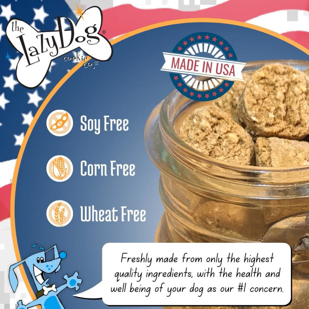 Lazy Dog Operation Drool Overload Blueberry & Peanut Butter Soft-Baked Treats For Dogs (5 oz)