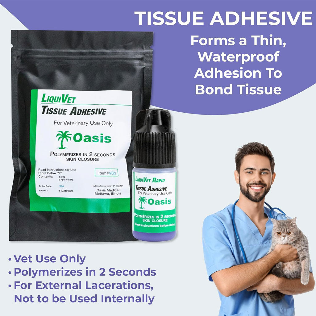 LiquiVet Rapid Tissue Adhesive, 1 x 3g