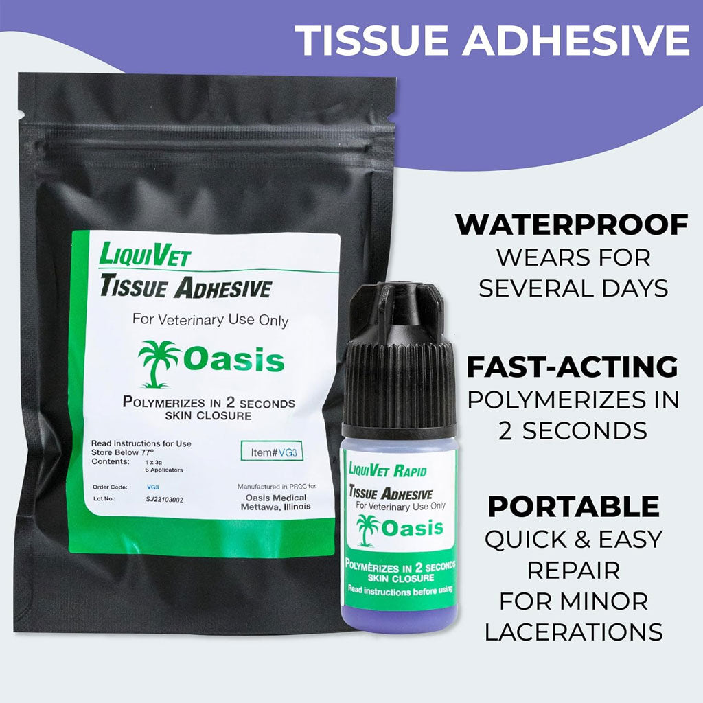LiquiVet Rapid Tissue Adhesive, 1 x 3g