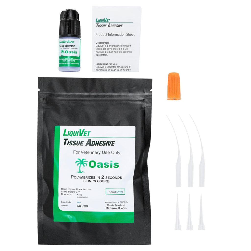 LiquiVet Rapid Tissue Adhesive, 1 x 3g
