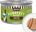 Merrick Purrfect Bistro Grain Free Premium Soft Canned Pate Adult Wet Cat Food, High Protein Turkey Recipe