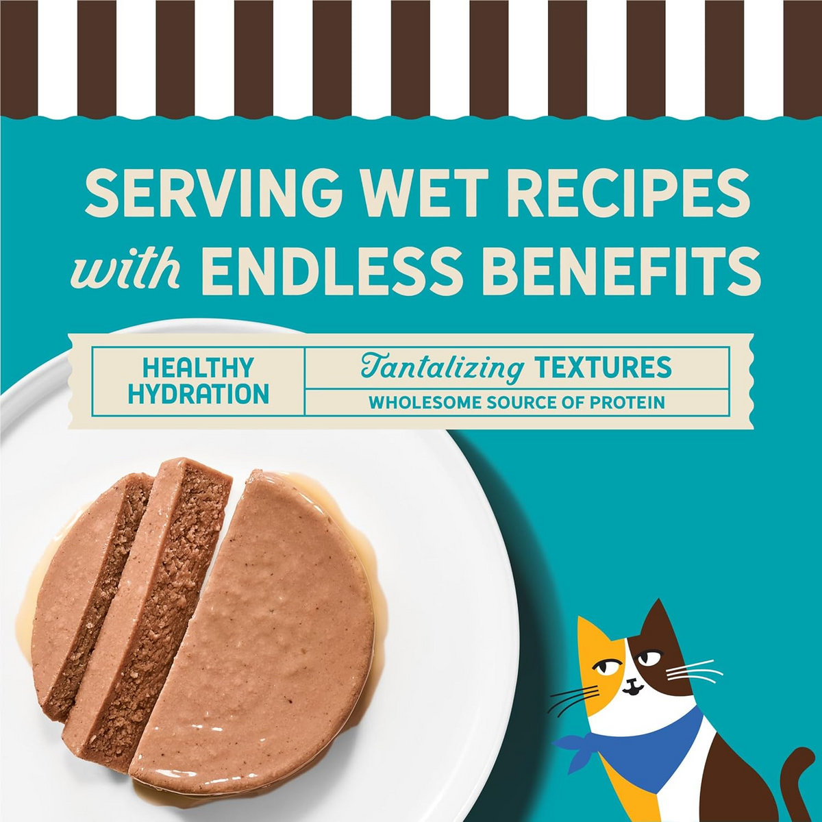 Merrick Purrfect Bistro Grain Free Premium Soft Canned Pate Adult Wet Cat Food, High Protein Duck Recipe