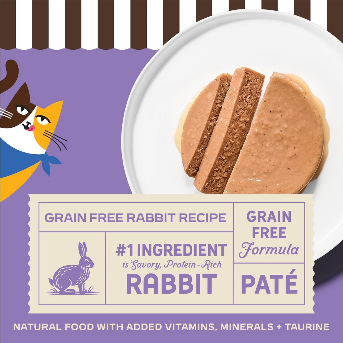 Merrick Purrfect Bistro Grain Free Rabbit Pate Canned Cat Food