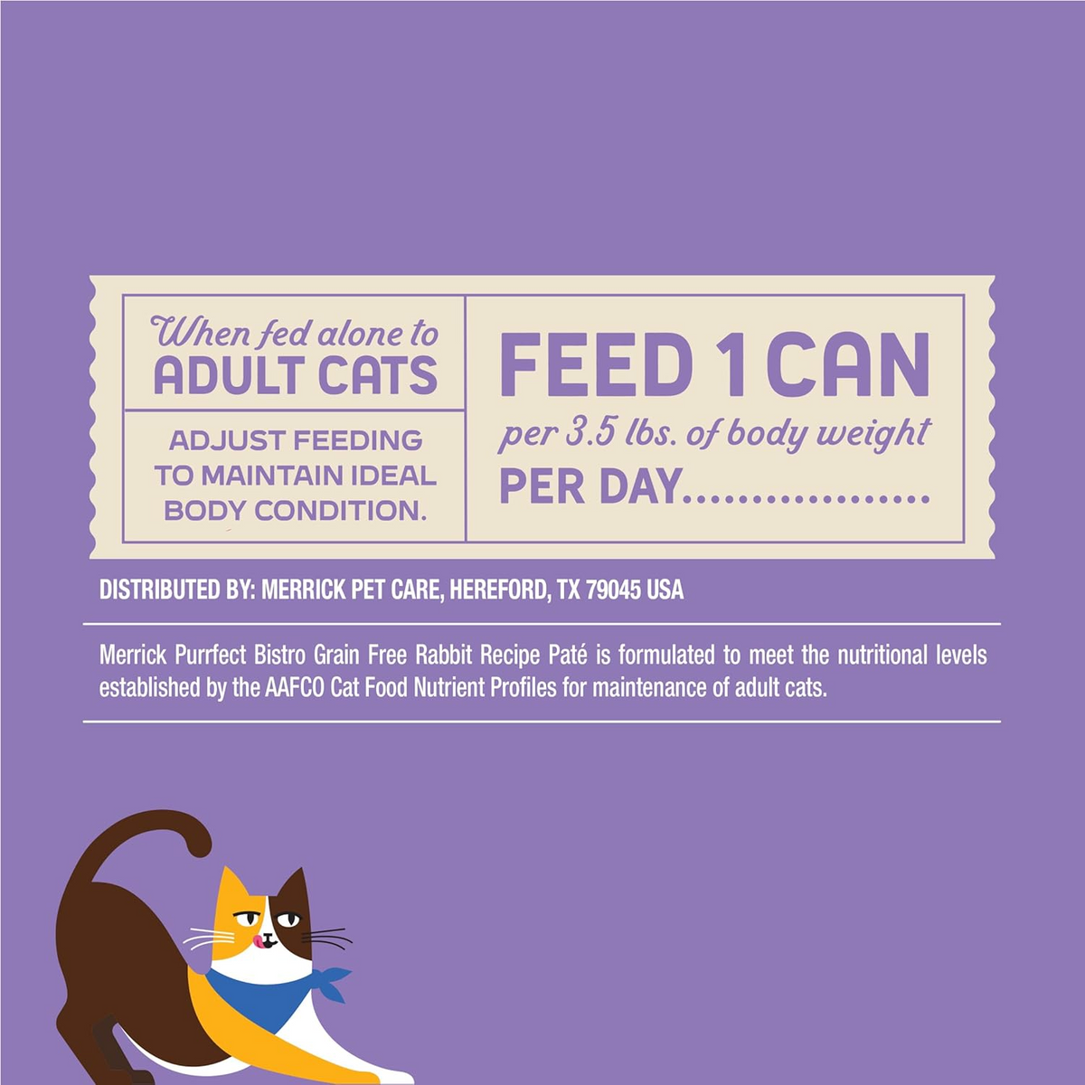 Merrick Purrfect Bistro Grain Free Rabbit Pate Canned Cat Food