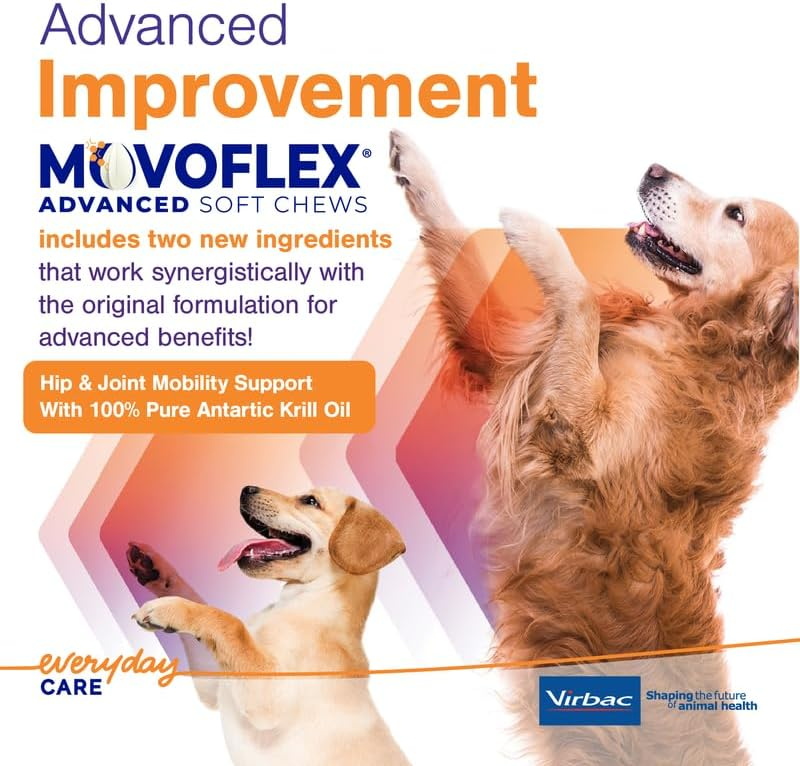 MovoFlex ADVANCED Joint Support for Small Dogs (60 soft chews)