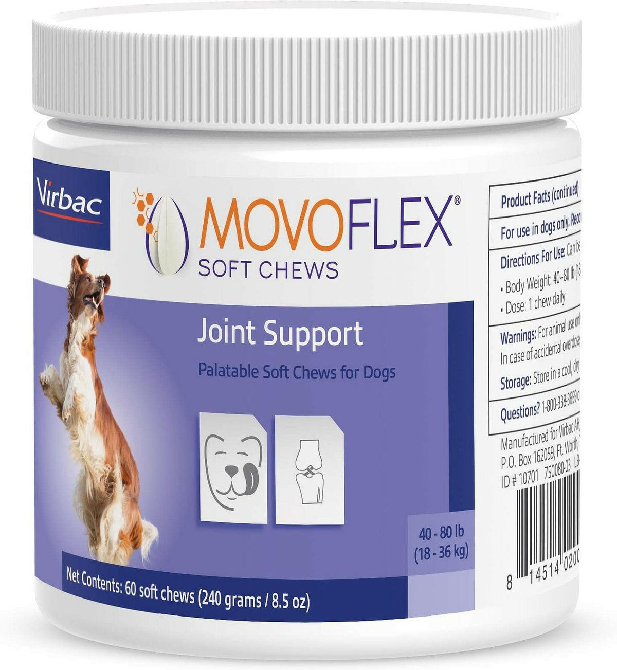 MovoFlex Joint Support for Medium Dogs (60 soft chews)