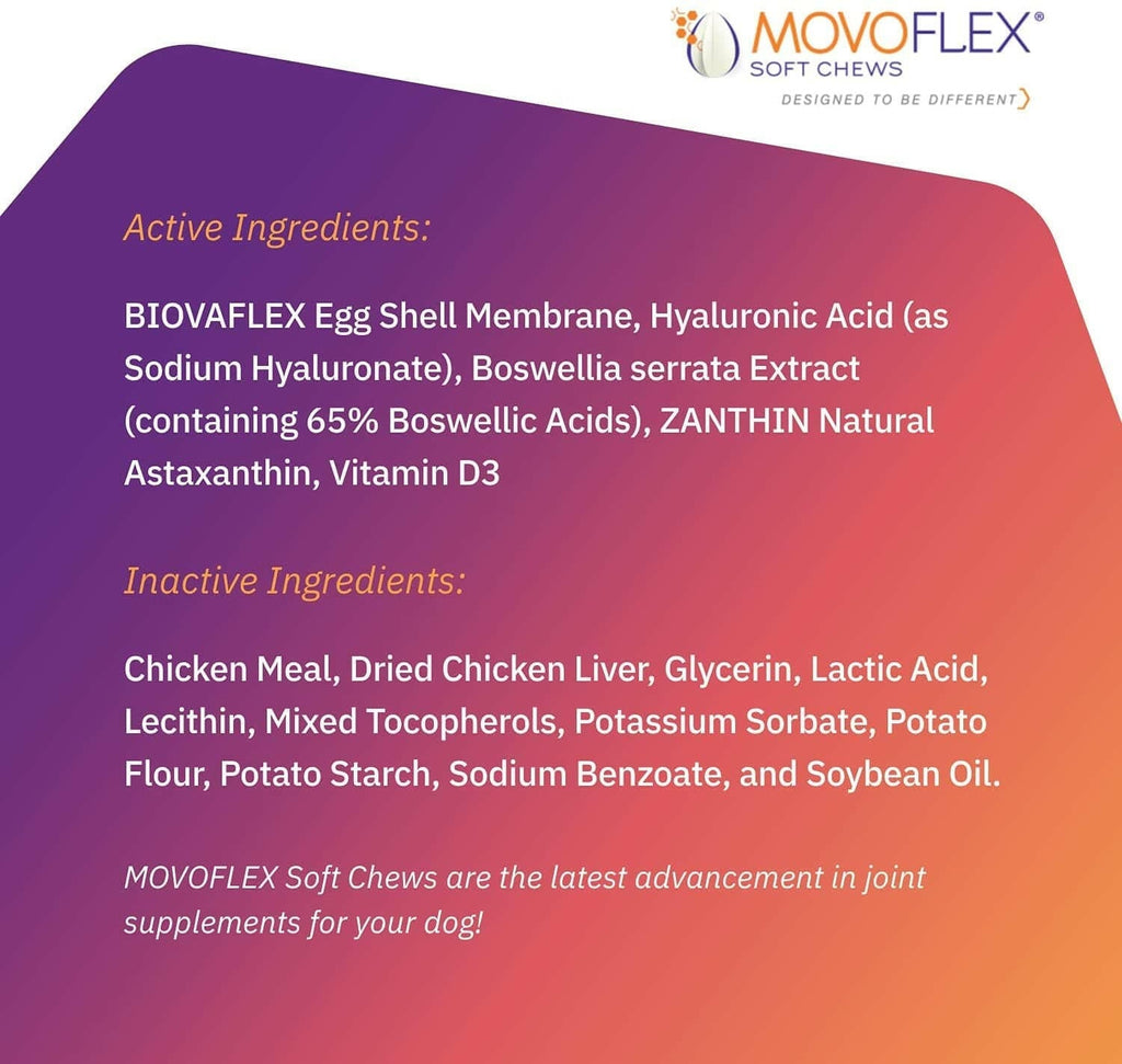 MovoFlex Joint Support for Small Dogs (60 soft chews)