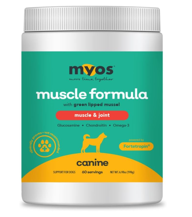 MYOS Canine Muscle & Joint Formula with Green Lipid Mussel