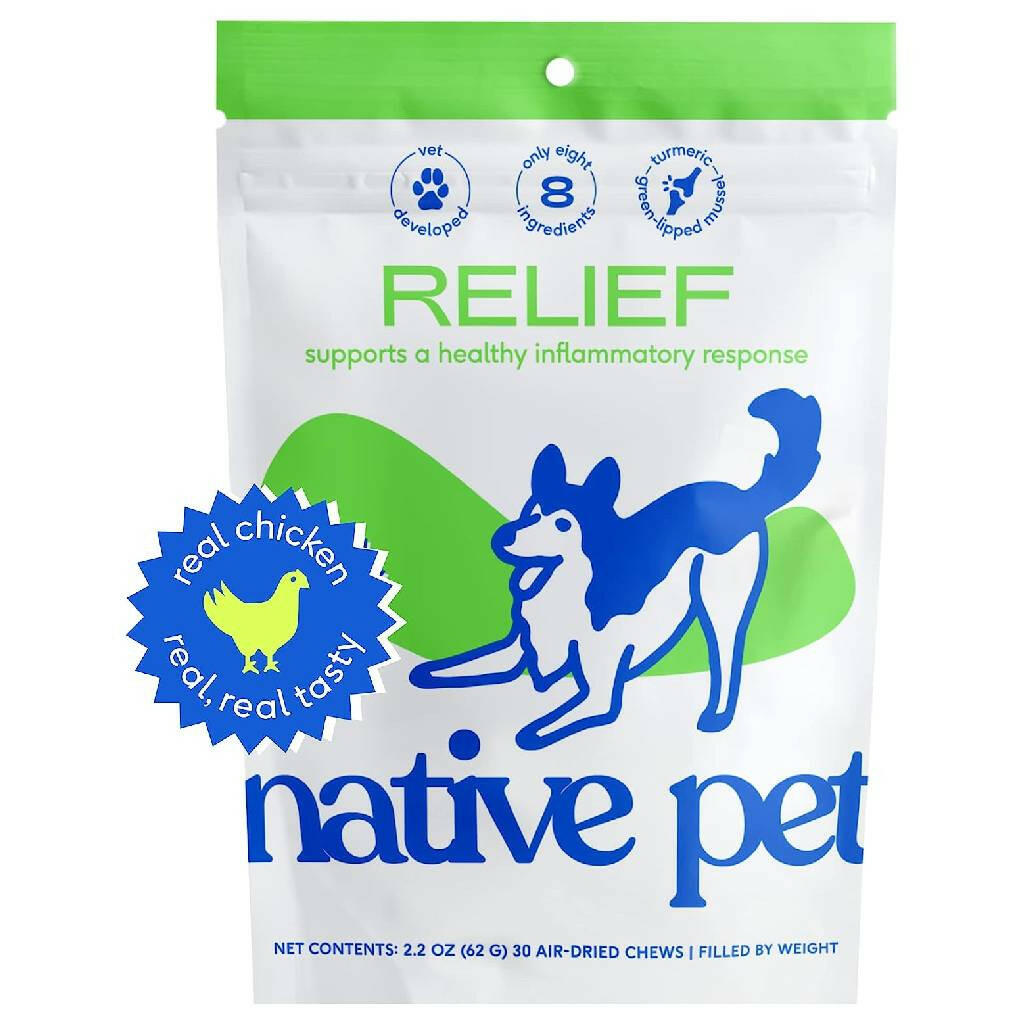 Native Pet Relief Joint Support Chicken Chews For Dogs