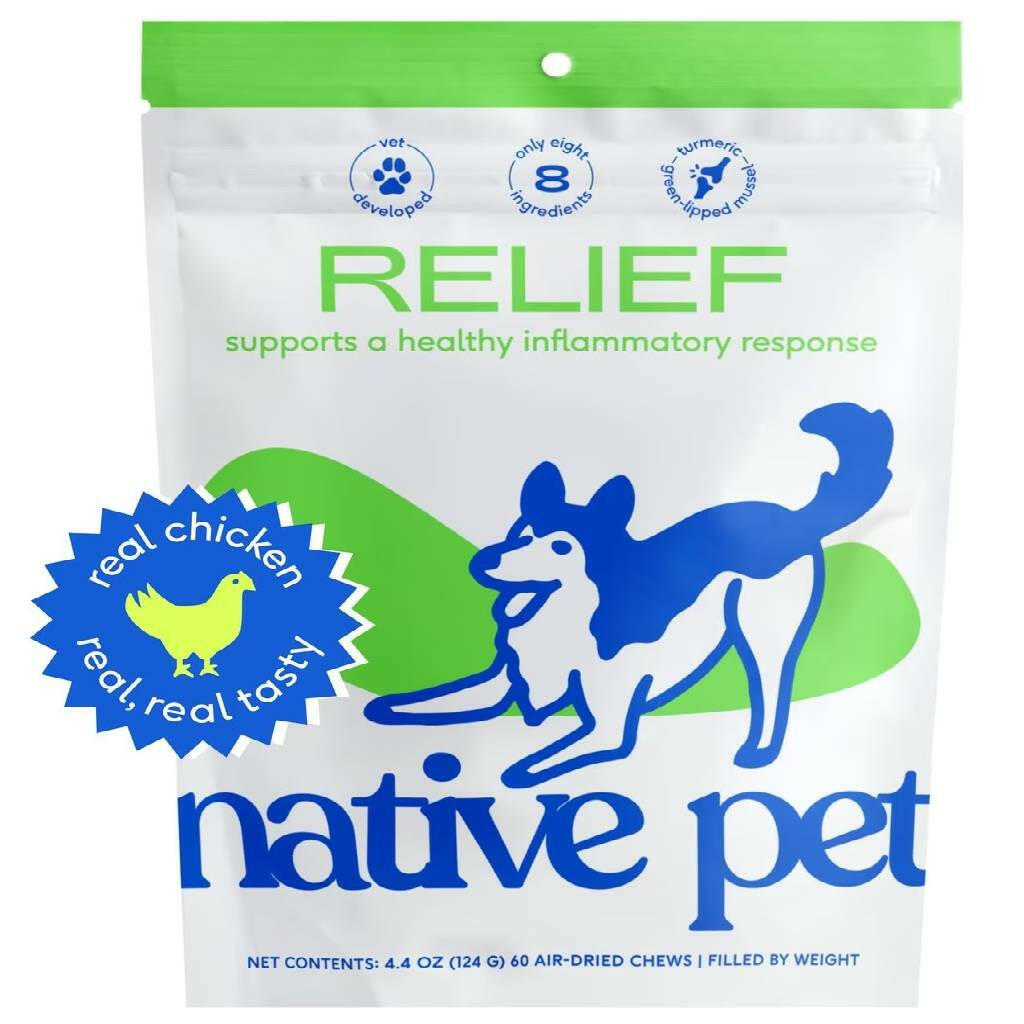 Native Pet Relief Joint Support Chicken Chews For Dogs