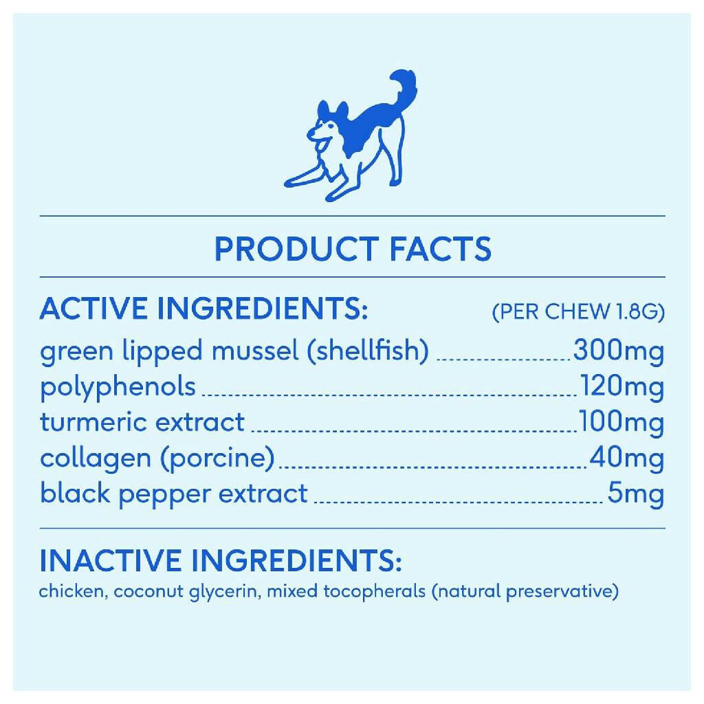 Native Pet Relief Joint Support Chicken Chews For Dogs