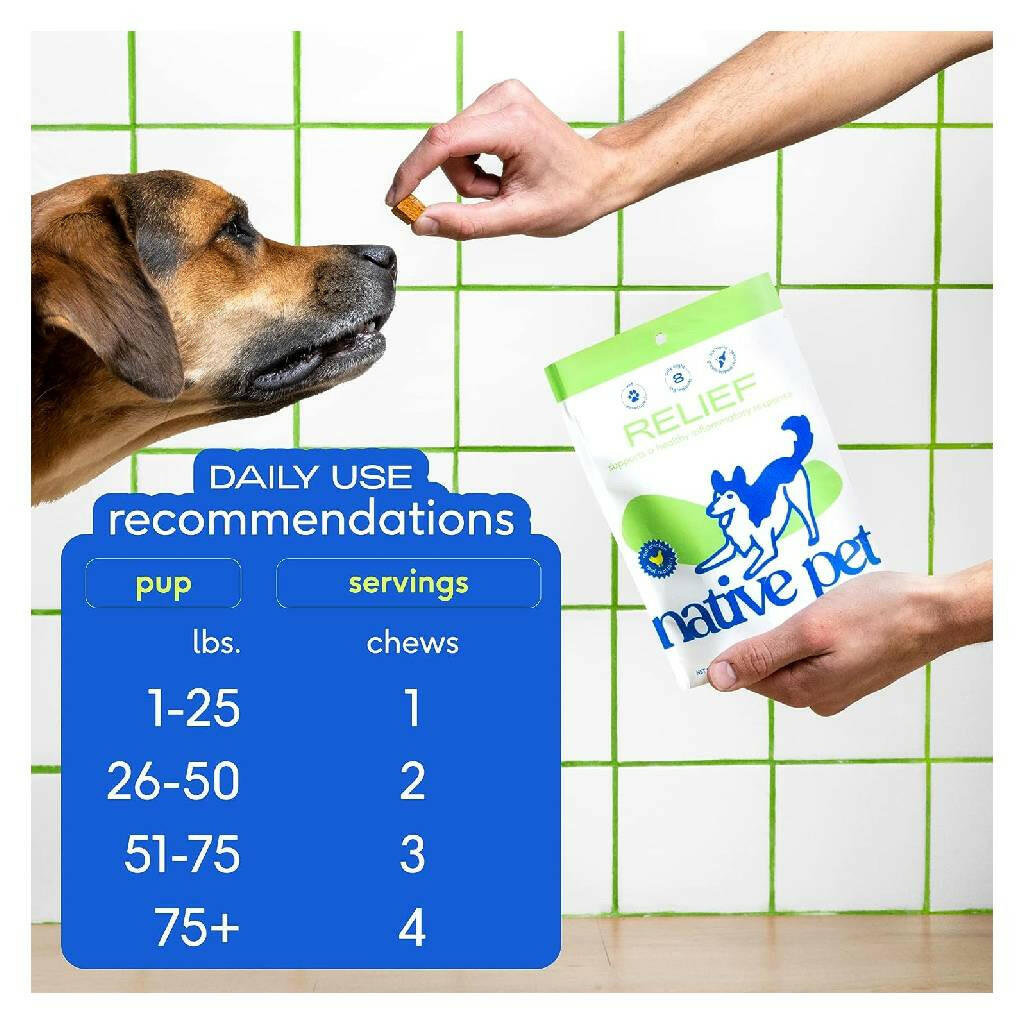 Native Pet Relief Joint Support Chicken Chews For Dogs