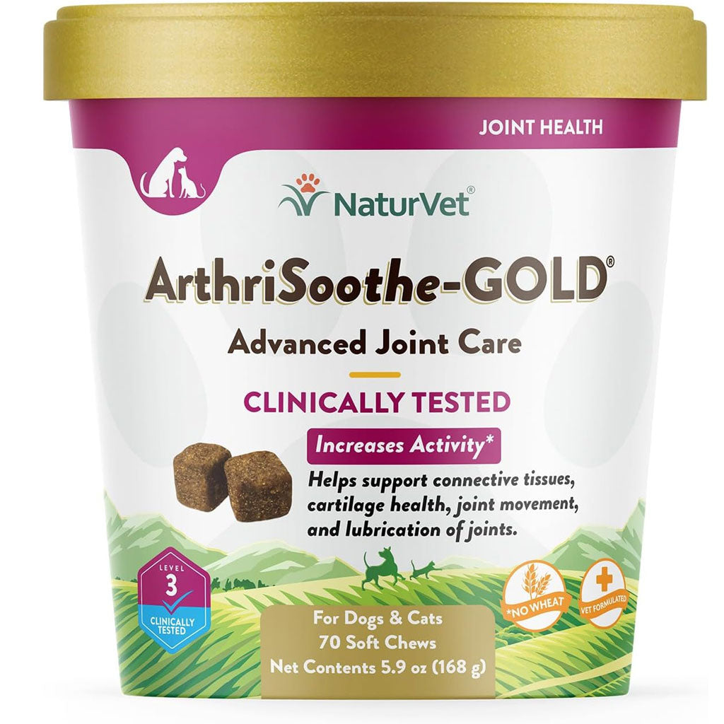 NaturVet ArthriSoothe Gold Advanced Joint Care Level 3 Soft Chew for Dogs & Cats