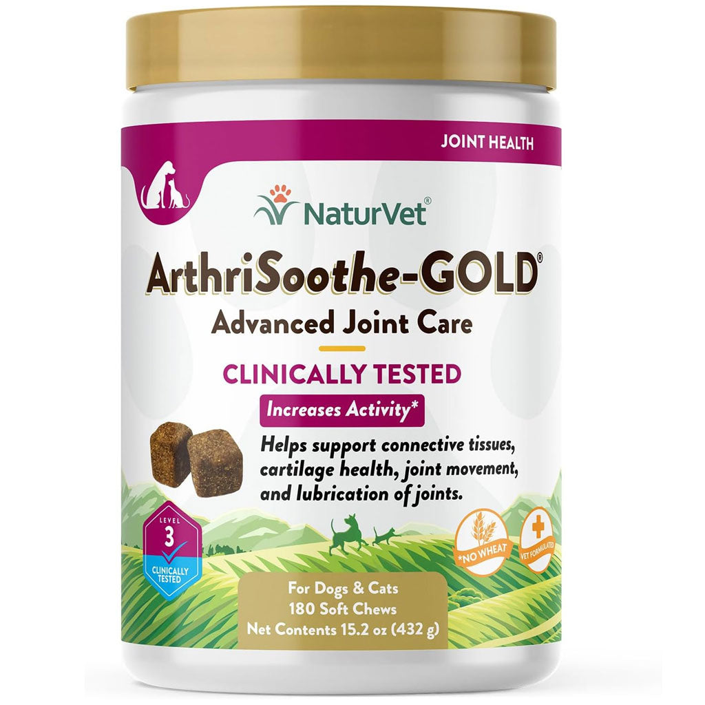 NaturVet ArthriSoothe Gold Advanced Joint Care Level 3 Soft Chew for Dogs & Cats