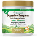 NaturVet Digestive Enzymes Powder Daily Digestive Support Plus Pre & Probiotic for Dogs & Cats, 4-oz