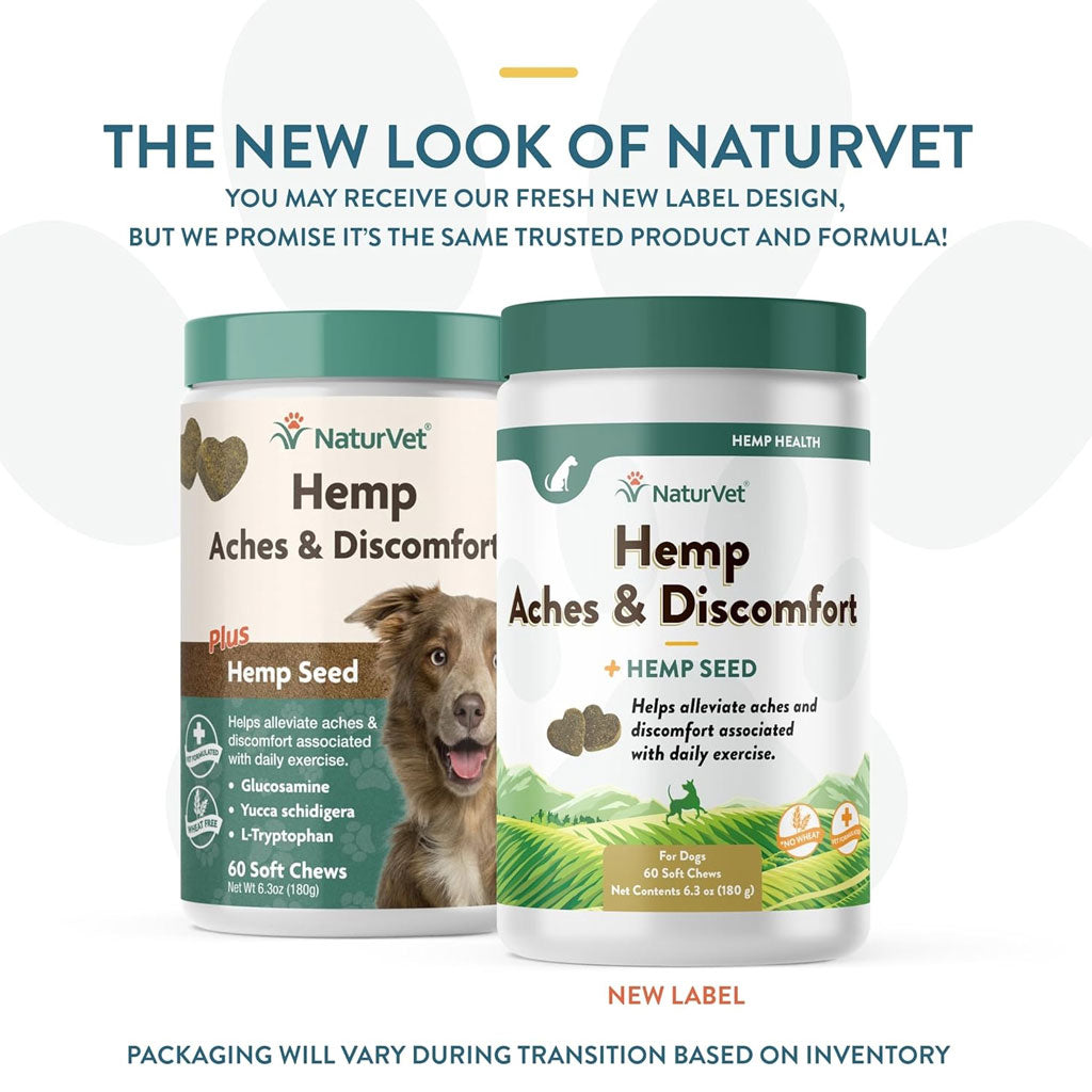 NaturVet Hip & Joint Soreness Relief Bacon & Chicken Flavor for Dogs, 60 count