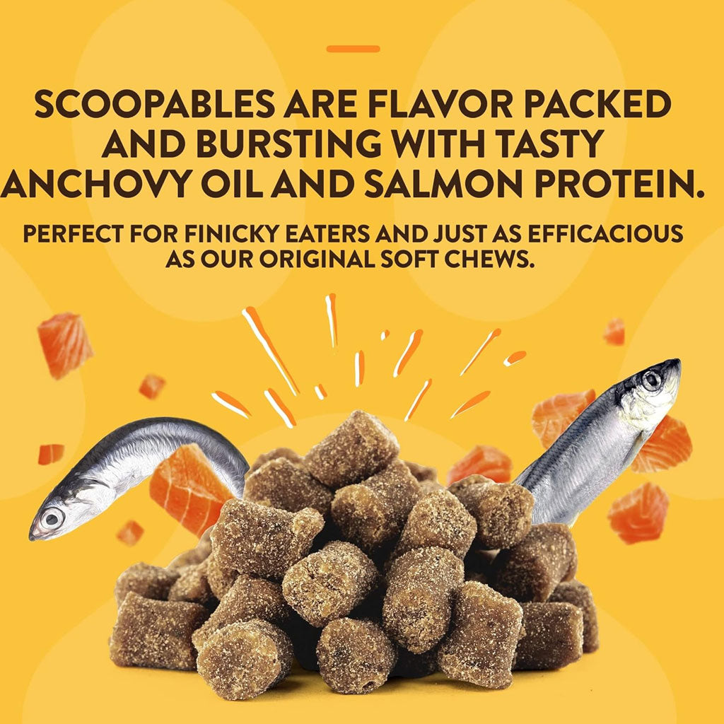 NaturVet Scoopables Omega-Gold Essential Fatty Acids Plus Anchovy Oil & Salmon Protein for Cats & Dogs, 11-oz