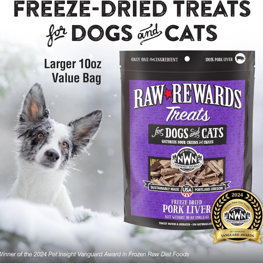 Northwest Naturals Freeze-Dried Pork Liver Treats for Dogs & Cats