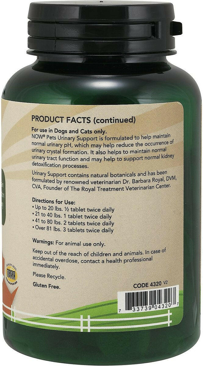 NOW Pets Urinary Support for Dog & Cat 90 ct