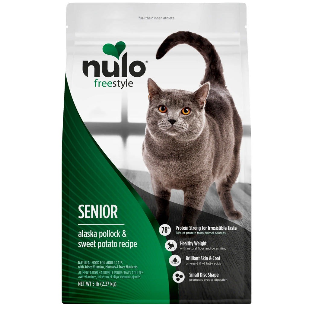Nulo FreeStyle Grain Free Alaska Pollock, Duck & Sweet Potato Senior Dry Cat Food