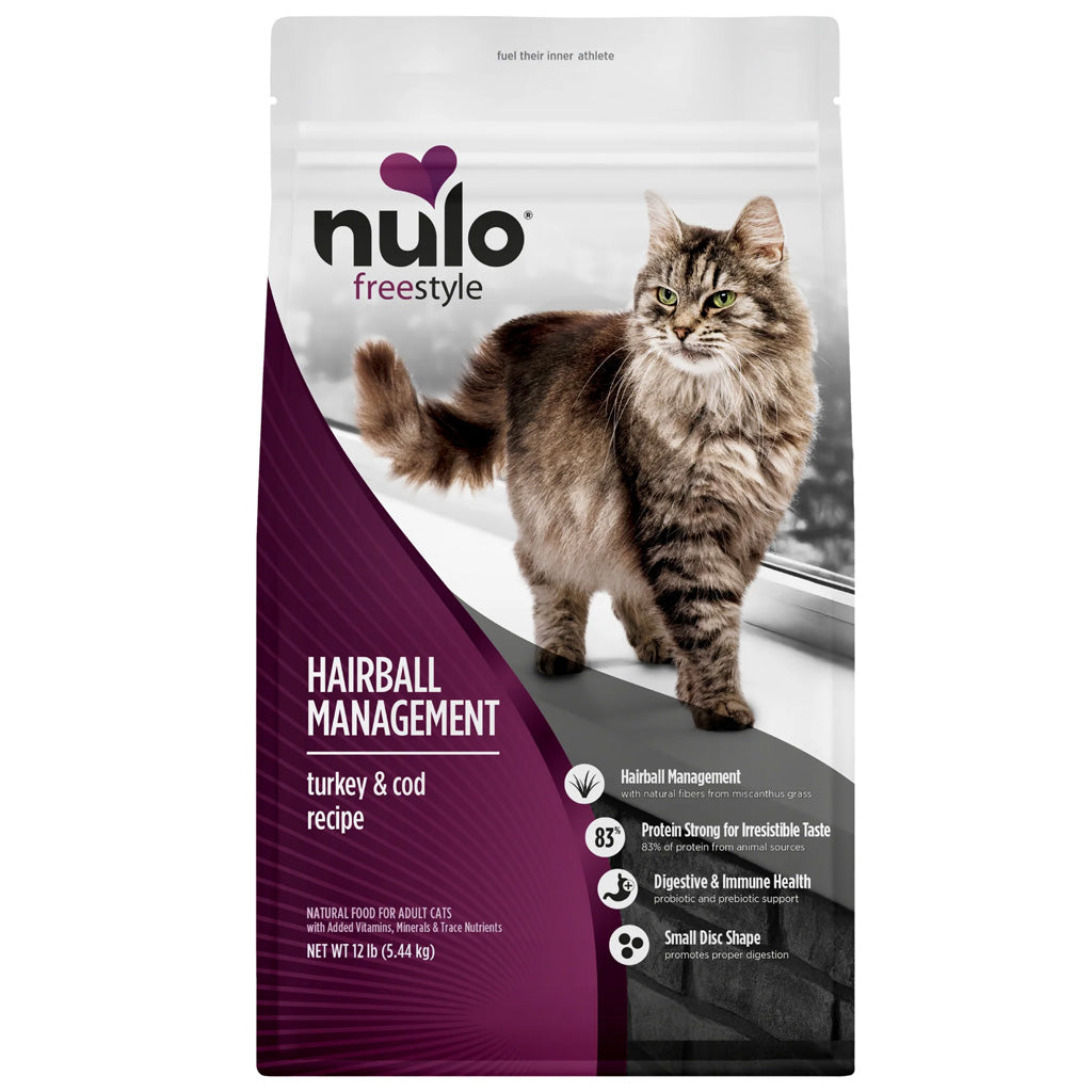 Nulo FreeStyle Hairball Management Grain Free Turkey & Cod Dry Cat Food