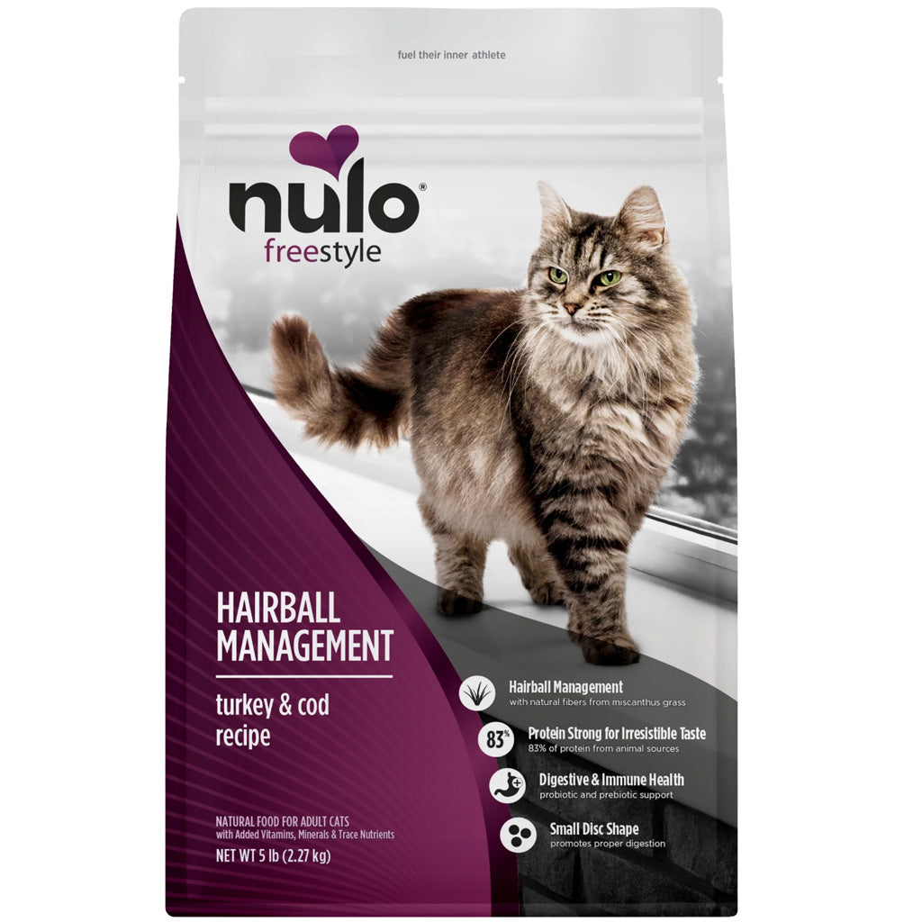 Nulo FreeStyle Hairball Management Grain Free Turkey & Cod Dry Cat Food