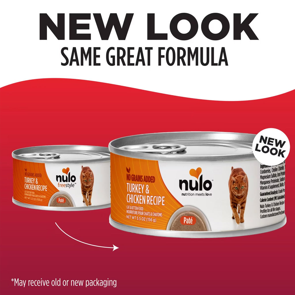 Nulo Grain-Free Turkey & Chicken Recipe Pate Wet Canned Food for Cats & Kittens