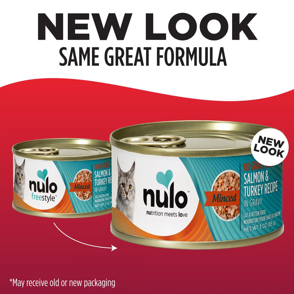 Nulo Minced Grain-Free Canned Cat Food in Gravy, 3-oz, case of 24