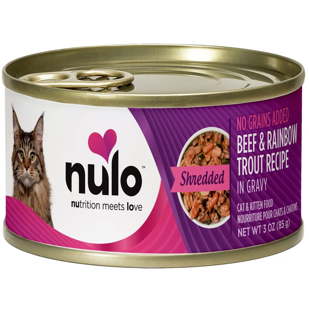 Nulo Shredded Grain-Free Canned Cat & Kitten Food in Gravy, 3-oz, case of 24