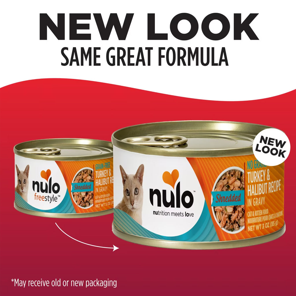 Nulo Shredded Grain-Free Canned Cat & Kitten Food in Gravy, 3-oz, case of 24