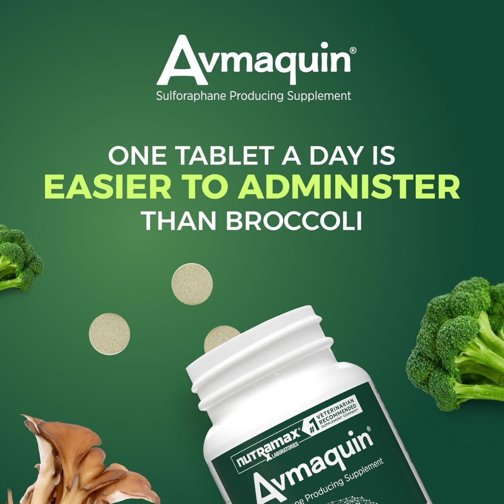 Nutramax Avmaquin Sulforaphane Producing Supplement for Dogs (45 tablets)