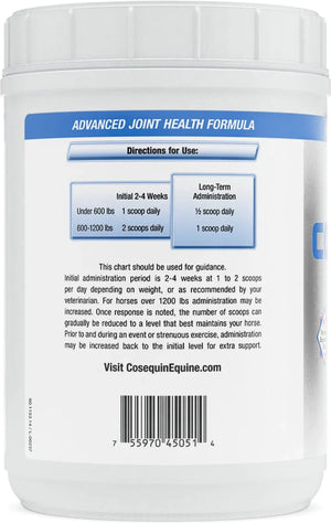 Nutramax Cosequin ASU Joint Health Supplement for Horses - Powder with Glucosamine, Chondroitin, MSM, ASU, Green Tea Extract, and Hyaluronic Acid, 1050 Grams