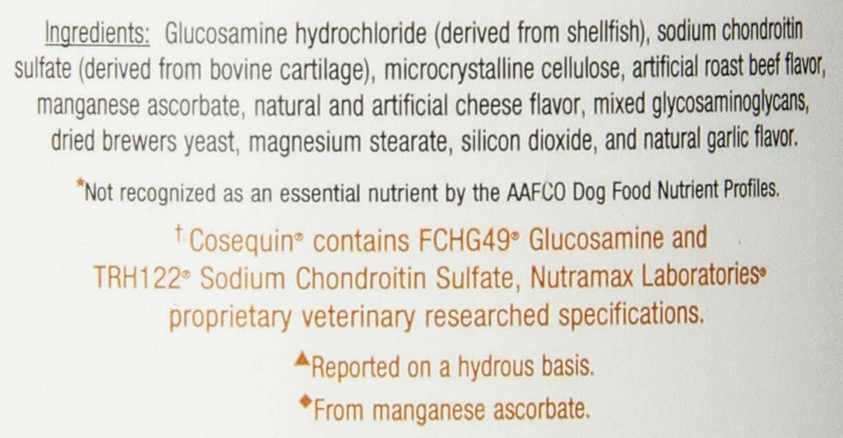 Nutramax Cosequin DS Joint Health Chewable Supplement for Dogs - With Glucosamine and Chondroitin