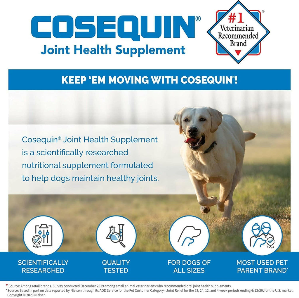 Nutramax Cosequin DS Joint Health Supplement for Dogs - With Glucosamine and Chondroitin, 132 Capsules