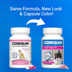 Nutramax Cosequin Joint Health Supplement for Cats - With Glucosamine and Chondroitin, 80 Capsules