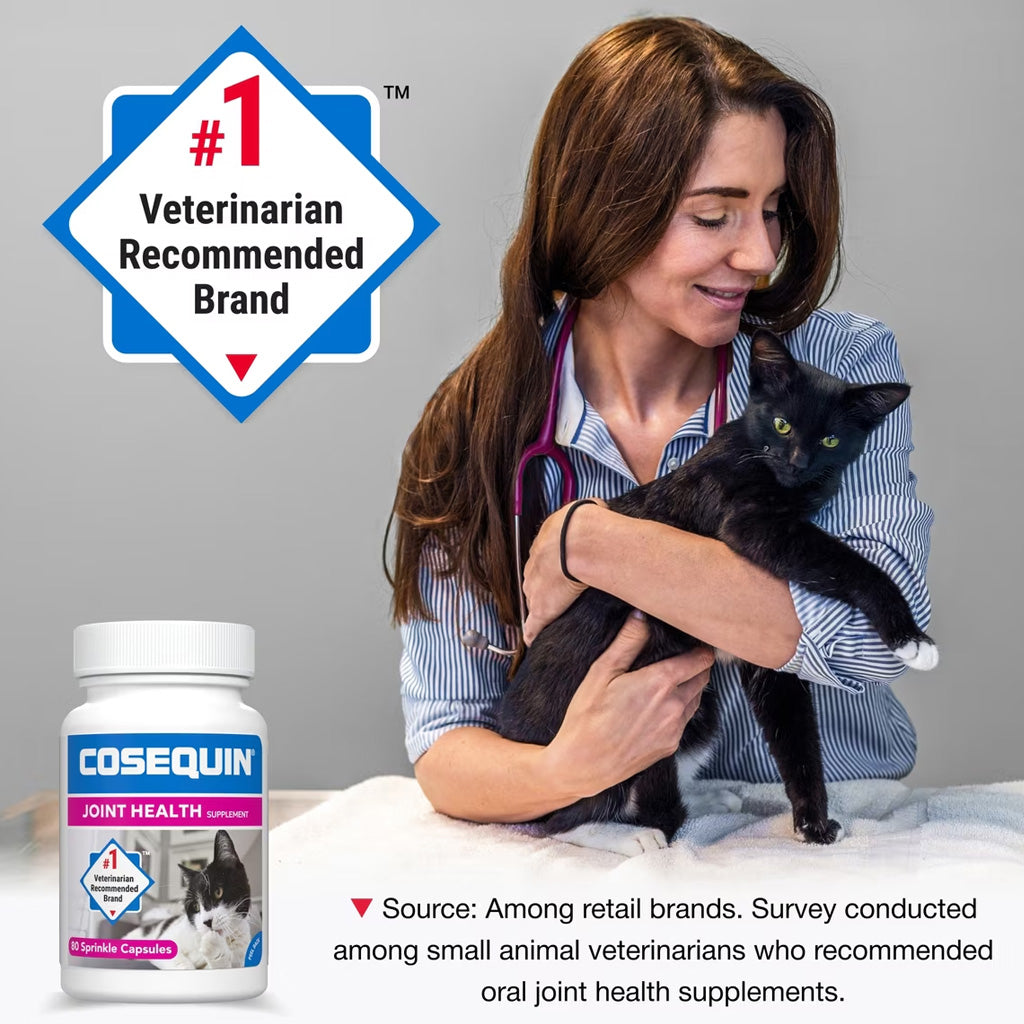 Nutramax Cosequin Joint Health Supplement for Cats - With Glucosamine and Chondroitin, 80 Capsules