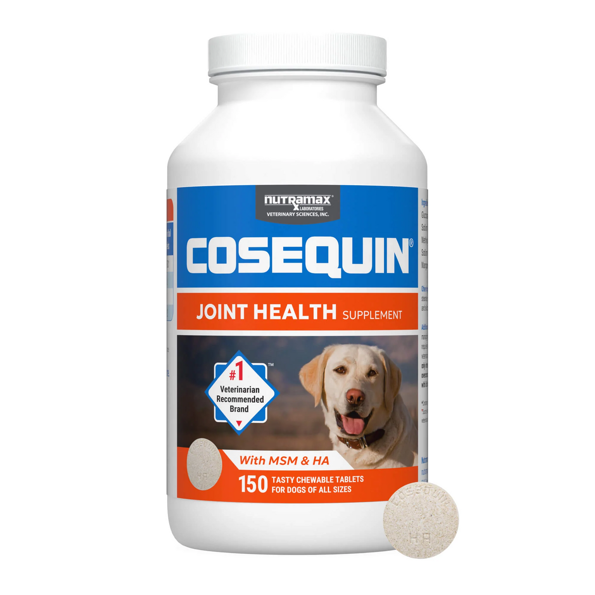 Nutramax Cosequin Maximum Strength Joint Health Supplement for Dogs - With Glucosamine, Chondroitin, MSM, and Hyaluronic Acid