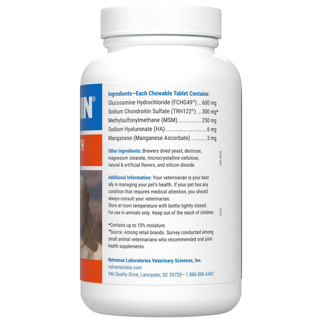 Nutramax Cosequin Maximum Strength Joint Health Supplement for Dogs - With Glucosamine, Chondroitin, MSM, and Hyaluronic Acid