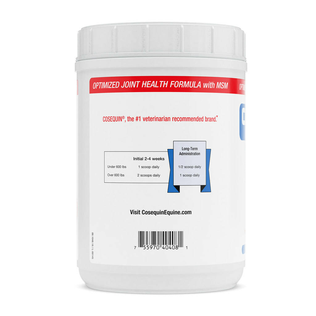 Nutramax Cosequin Optimized with MSM Joint Health Supplement for Horses - Powder with Glucosamine and Chondroitin, 1400 Grams