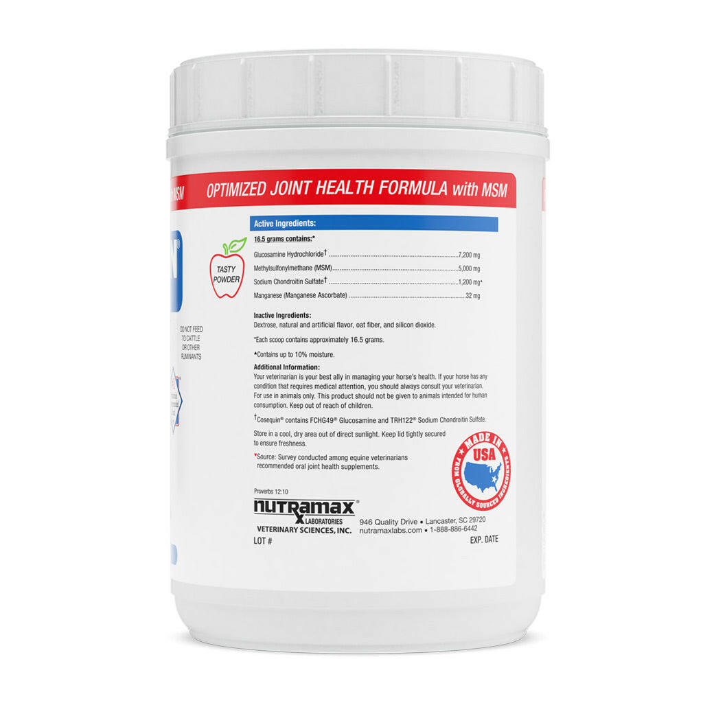 Nutramax Cosequin Optimized with MSM Joint Health Supplement for Horses - Powder with Glucosamine and Chondroitin, 1400 Grams