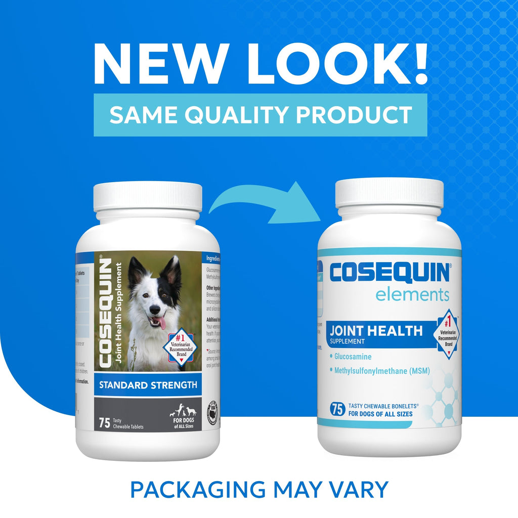 Nutramax Cosequin Standard Strength Joint Health Supplement for Dogs, With Glucosamine and MSM, 75 Chewable Tablets