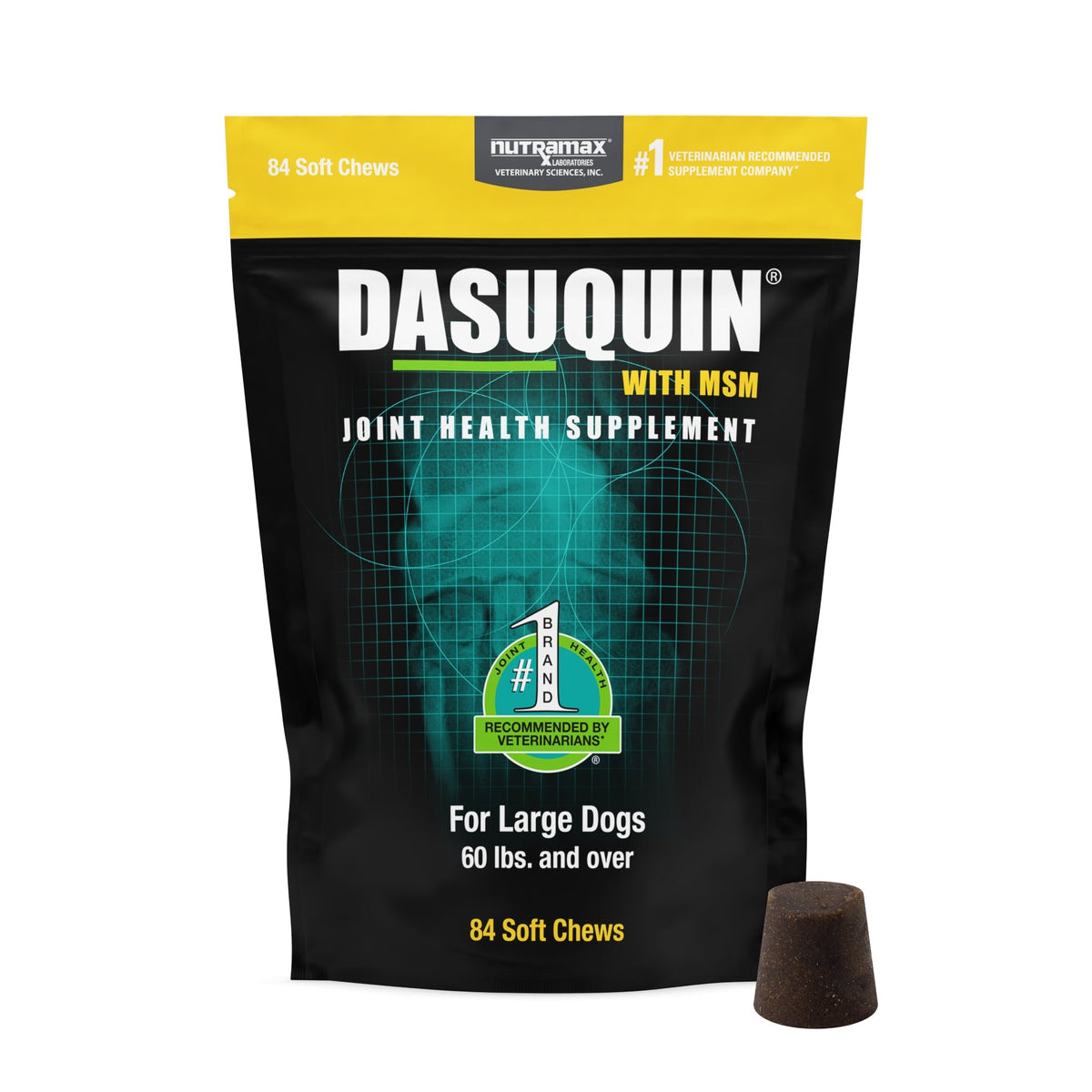 Nutramax Dasuquin Joint Health Supplement for Large Dogs - With Glucosamine, Chondroitin, ASU, MSM, Boswellia Serrata Extract, Green Tea Extract, Soft Chews