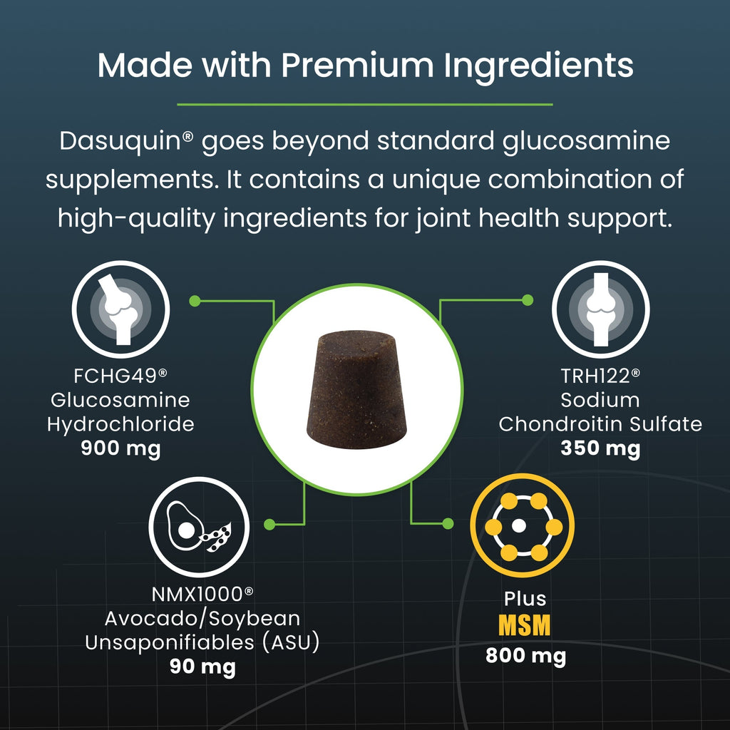 Nutramax Dasuquin Joint Health Supplement for Large Dogs - With Glucosamine, Chondroitin, ASU, MSM, Boswellia Serrata Extract, Green Tea Extract, Soft Chews