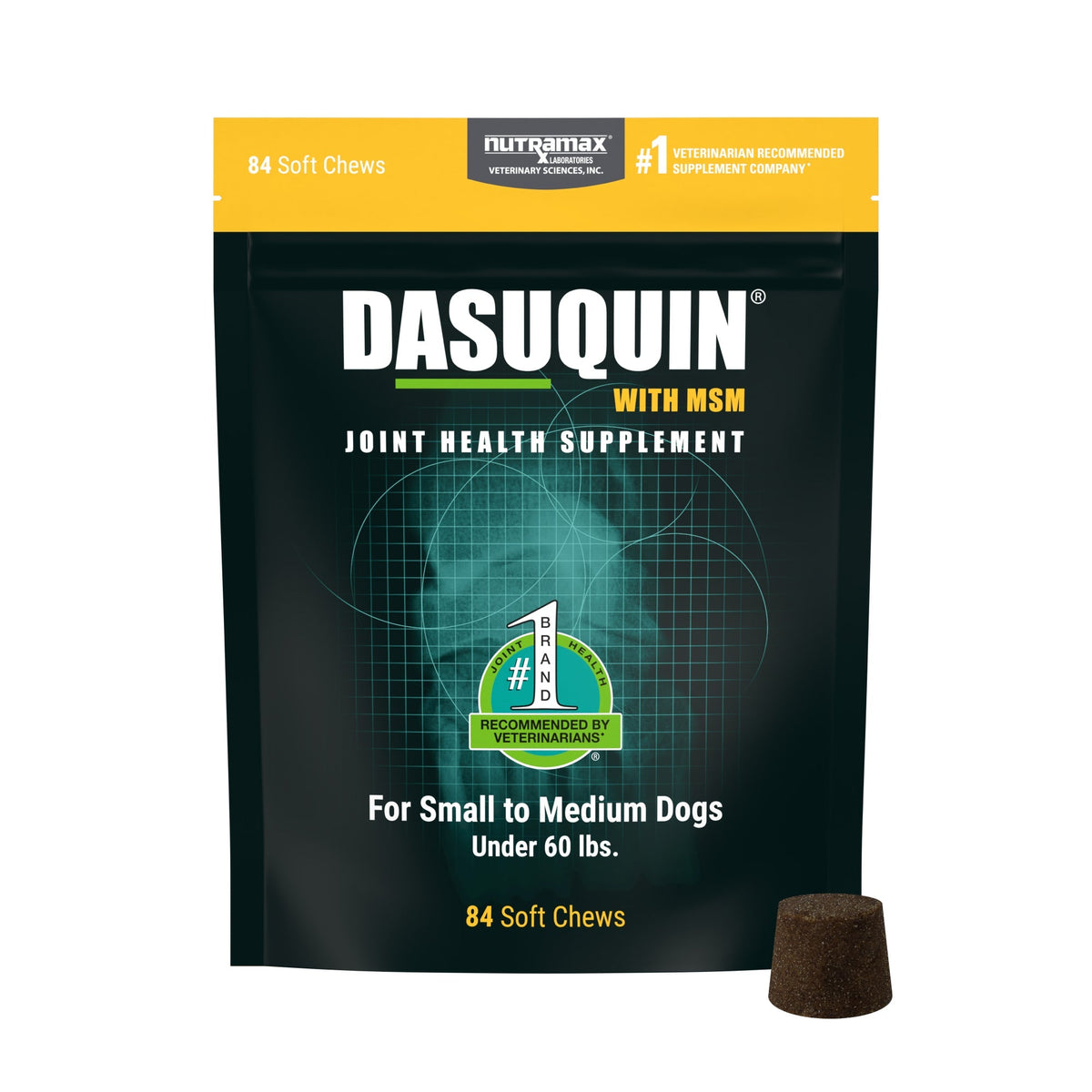 Nutramax Dasuquin Joint Health Supplement for Small to Medium Dogs - With Glucosamine, Chondroitin, ASU, MSM, Boswellia Serrata Extract, Green Tea Extract, Soft Chews