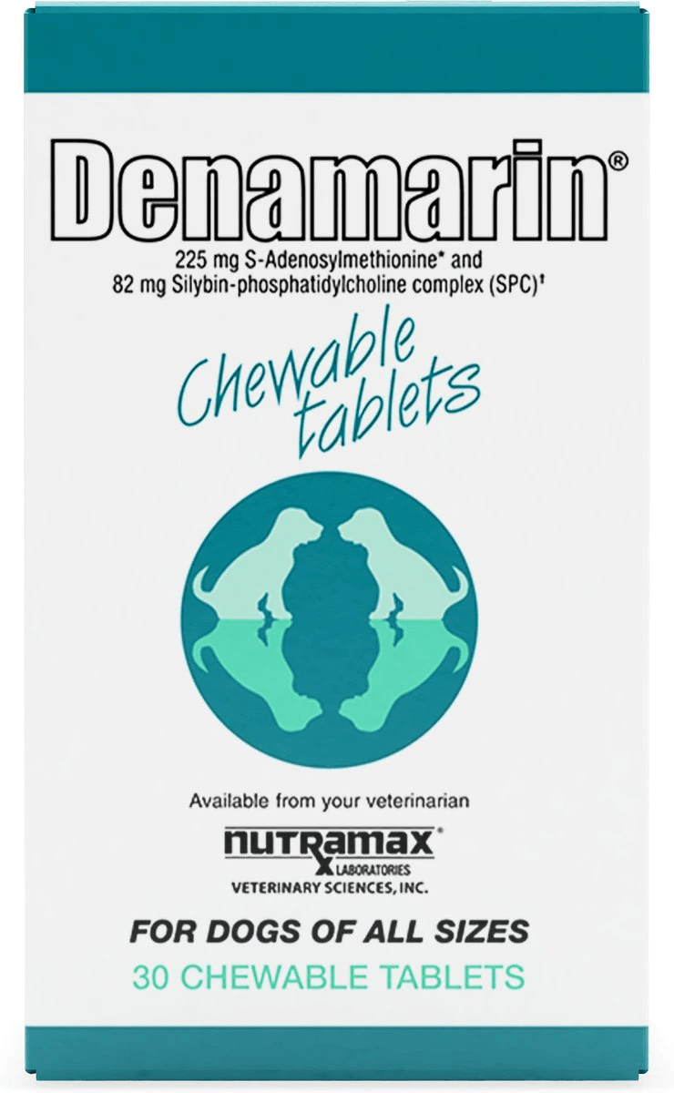 Nutramax Denamarin Liver Health Supplement for Dogs of All Sizes, With S-Adenosylmethionine (SAMe) and Silybin