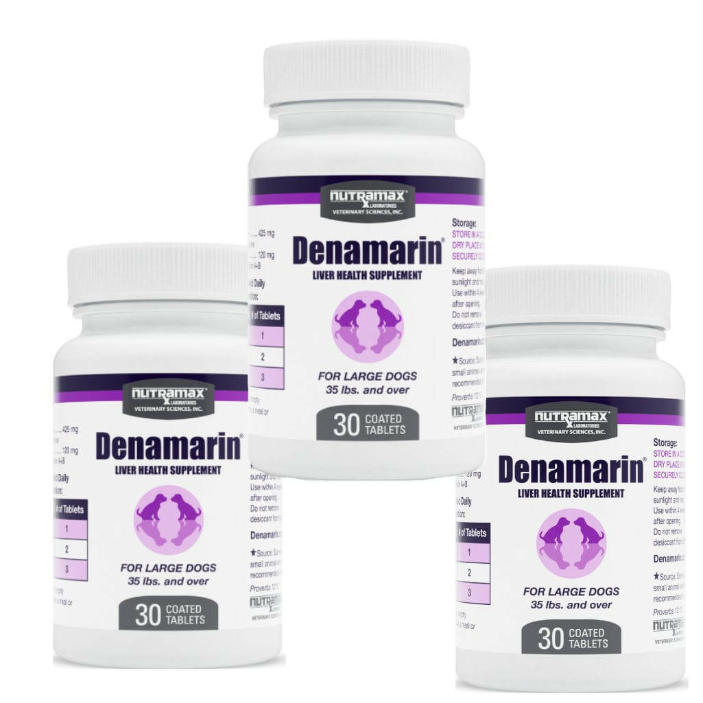 Nutramax Denamarin Liver Health Supplement for Large Dogs - With S-Adenosylmethionine (SAMe) and Silybin, Tablets