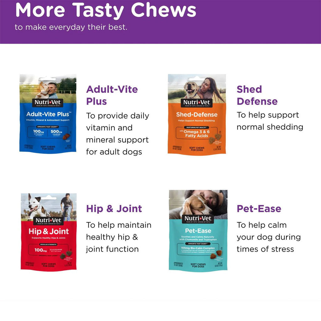 Nutri-Vet Pre & Probiotic Digestive Supplement for Dogs, 120 soft chews