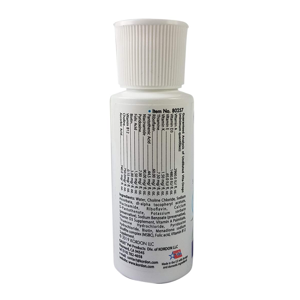 Oasis Vita-Drops High Potency Daily Muti-Vitamin for Birds (2 oz)