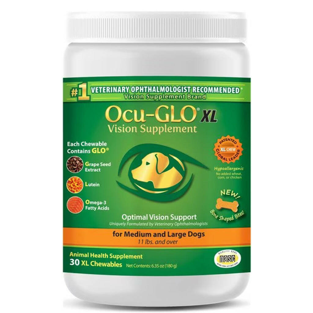 Ocu-GLO XL Vision Supplement Soft Chews for Medium & Large Dogs (30 Count)