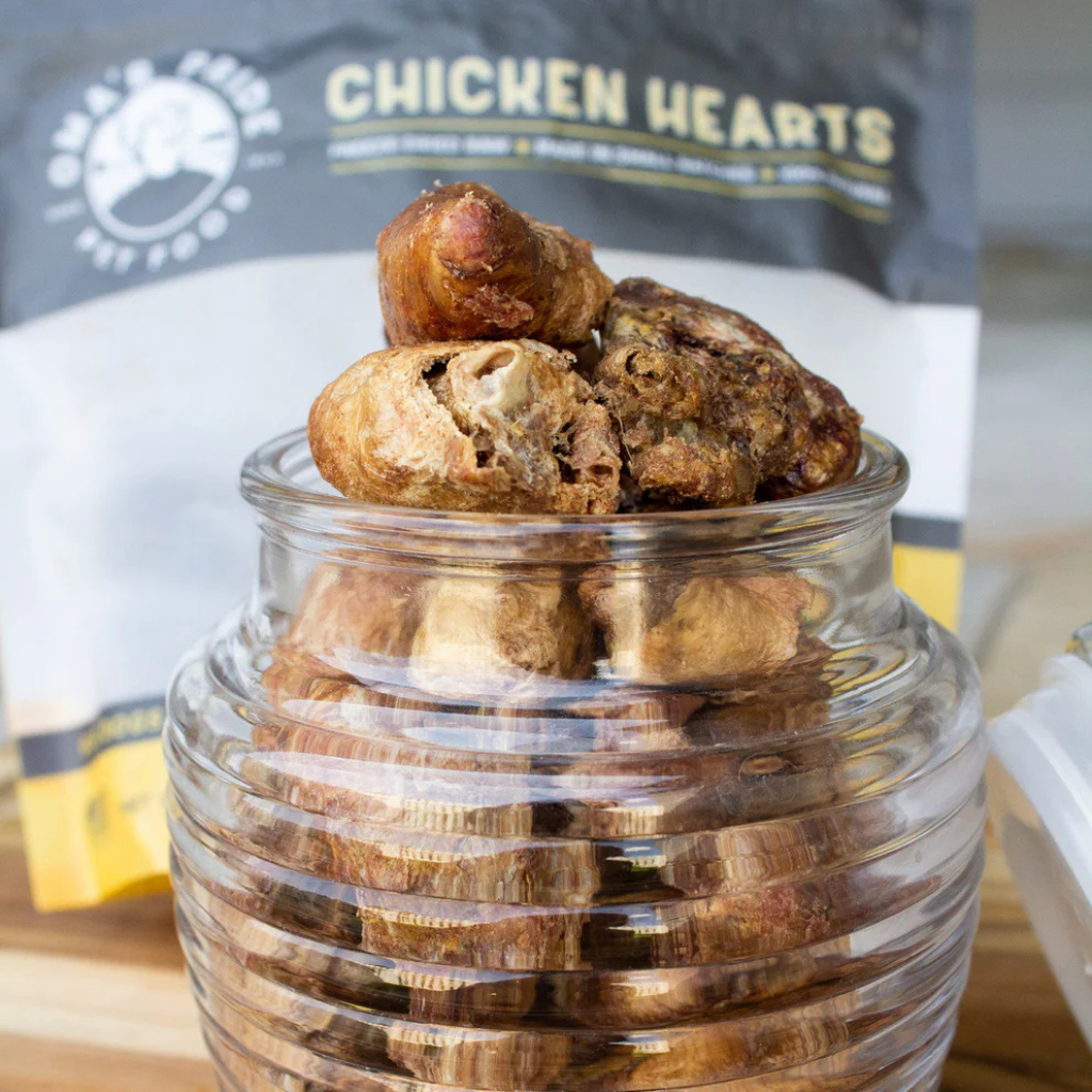 Oma's Pride Freeze-Dried Chicken Hearts Dog & Cat Treats